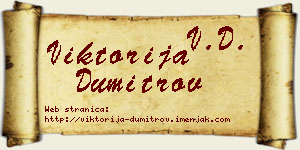 Viktorija Dumitrov vizit kartica